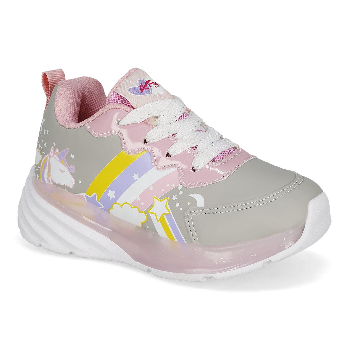 LUCES LED INFANTIL KINGS-LU 1733F GRIS ROSA