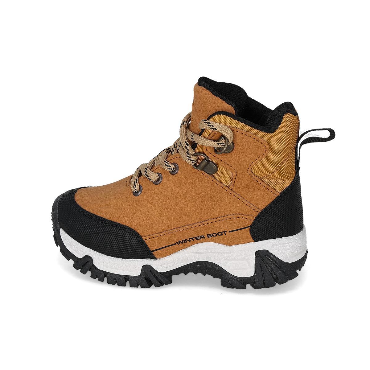 BOTA HIKING INFANTIL PLAYKIDS ASTRO MIEL NEGRO