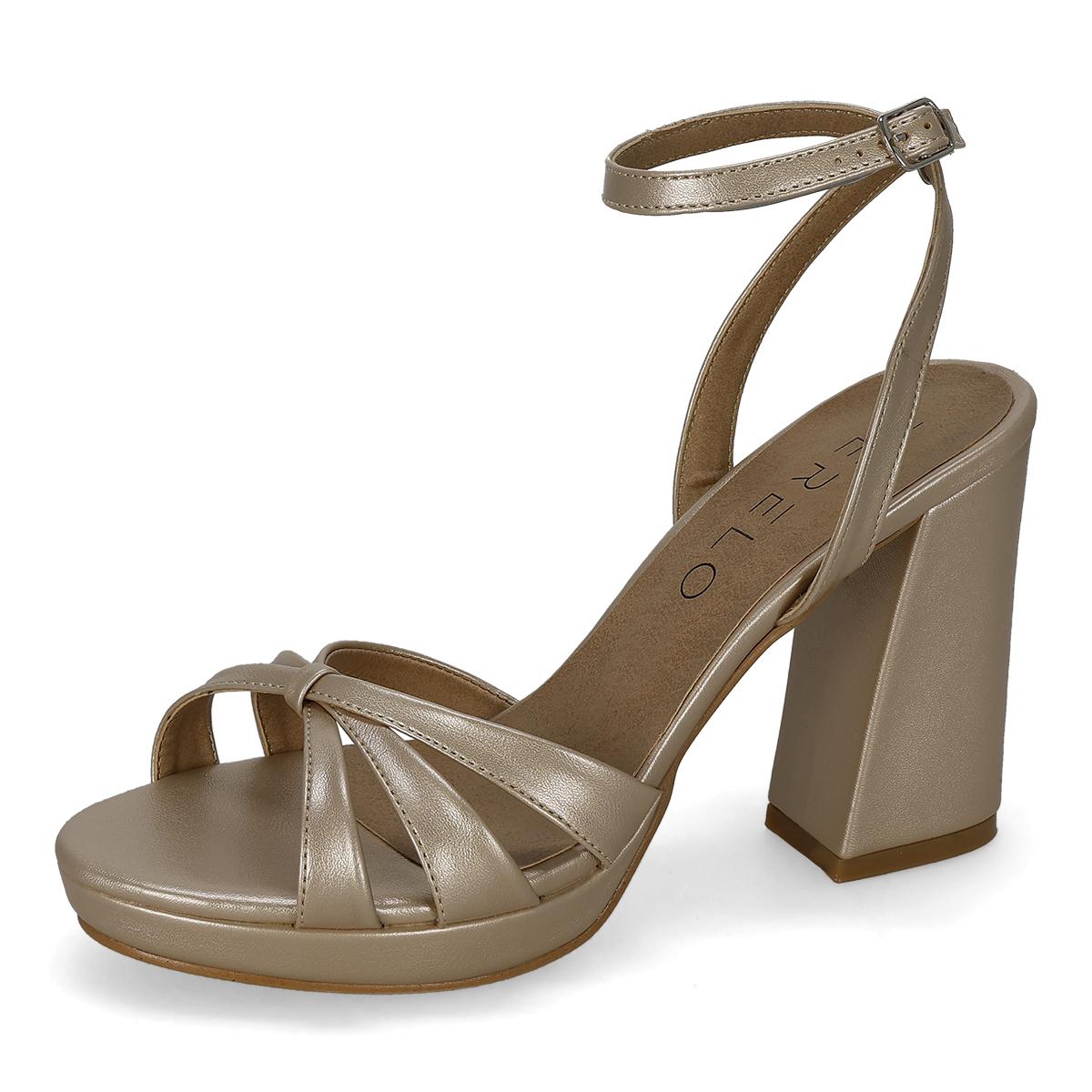 SANDALIA DE TACON MUJER MOA VOGE 4505MZ PLATINA-OFERTA