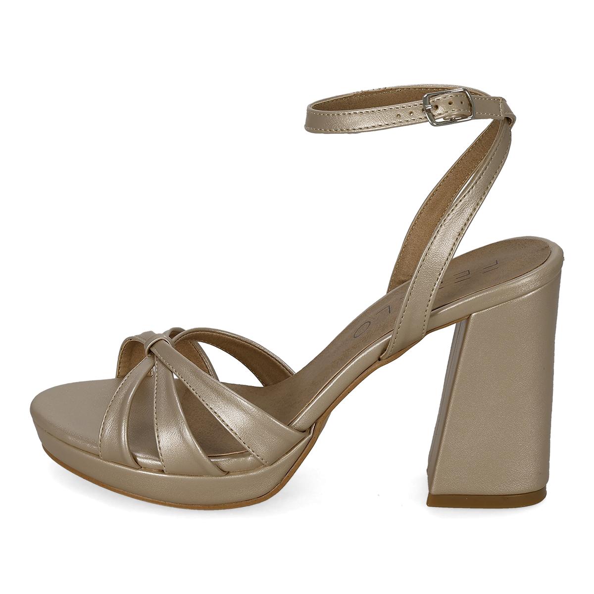 SANDALIA DE TACON MUJER MOA VOGE 4505MZ PLATINA-OFERTA