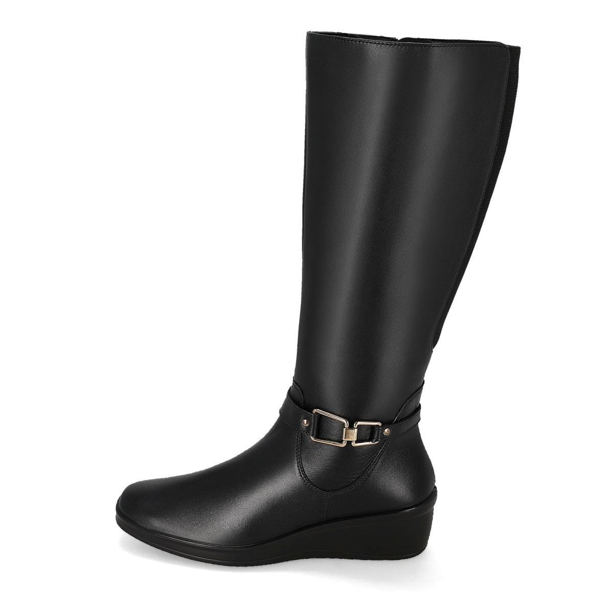 BOTA LARGA PISO MUJER FLEXI DAMA 136712 NEGRO