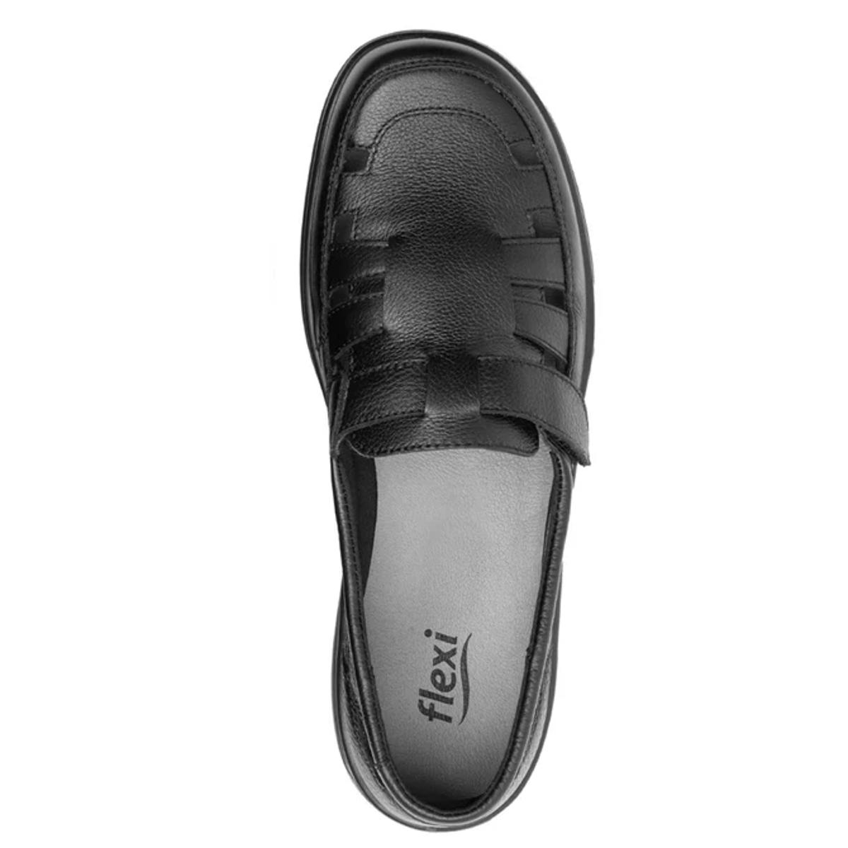 SANDALIA MUJER FLEXI DAMA 128702 NEGRO