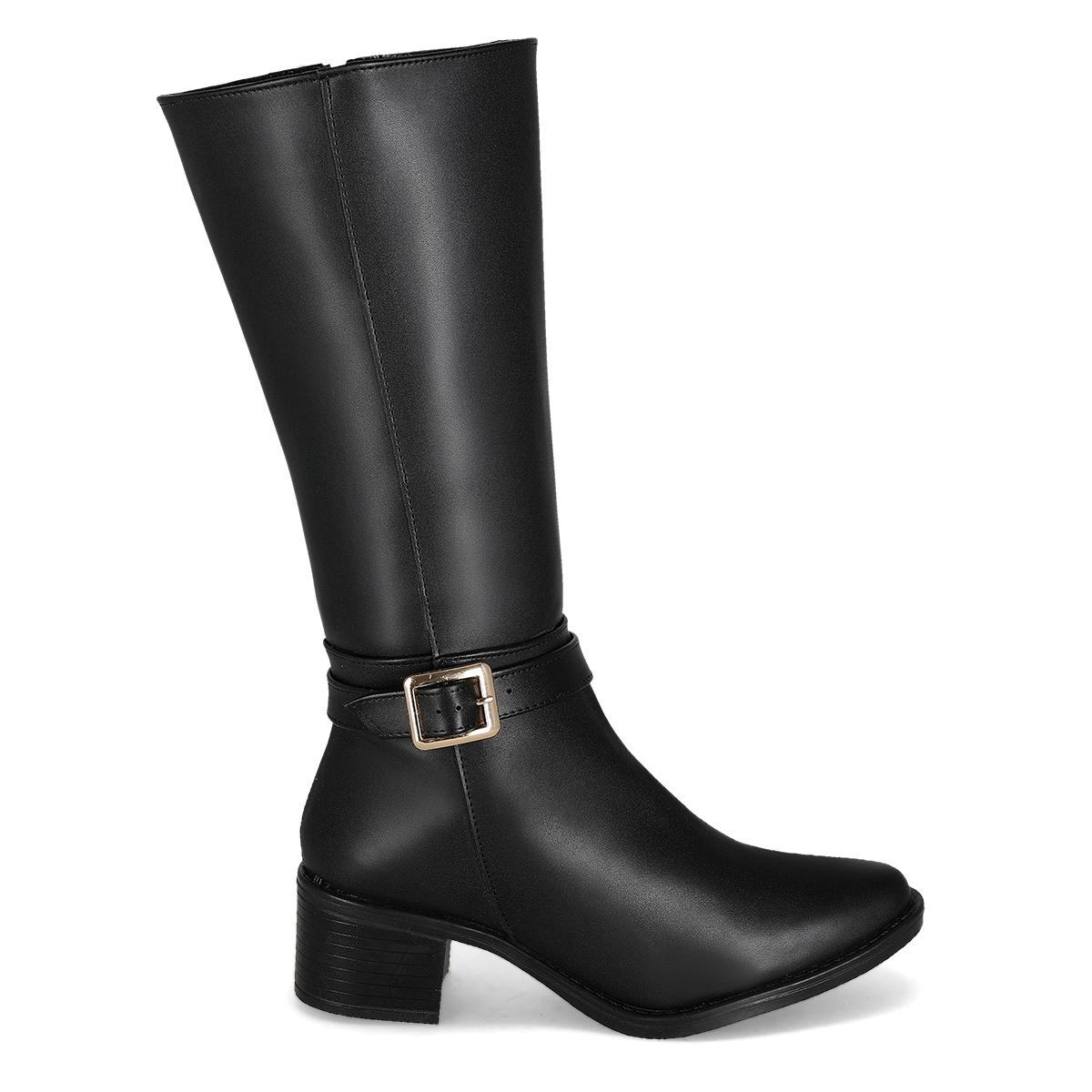 BOTA LARGA TACON MUJER VANNY'S 1412 NEGRO