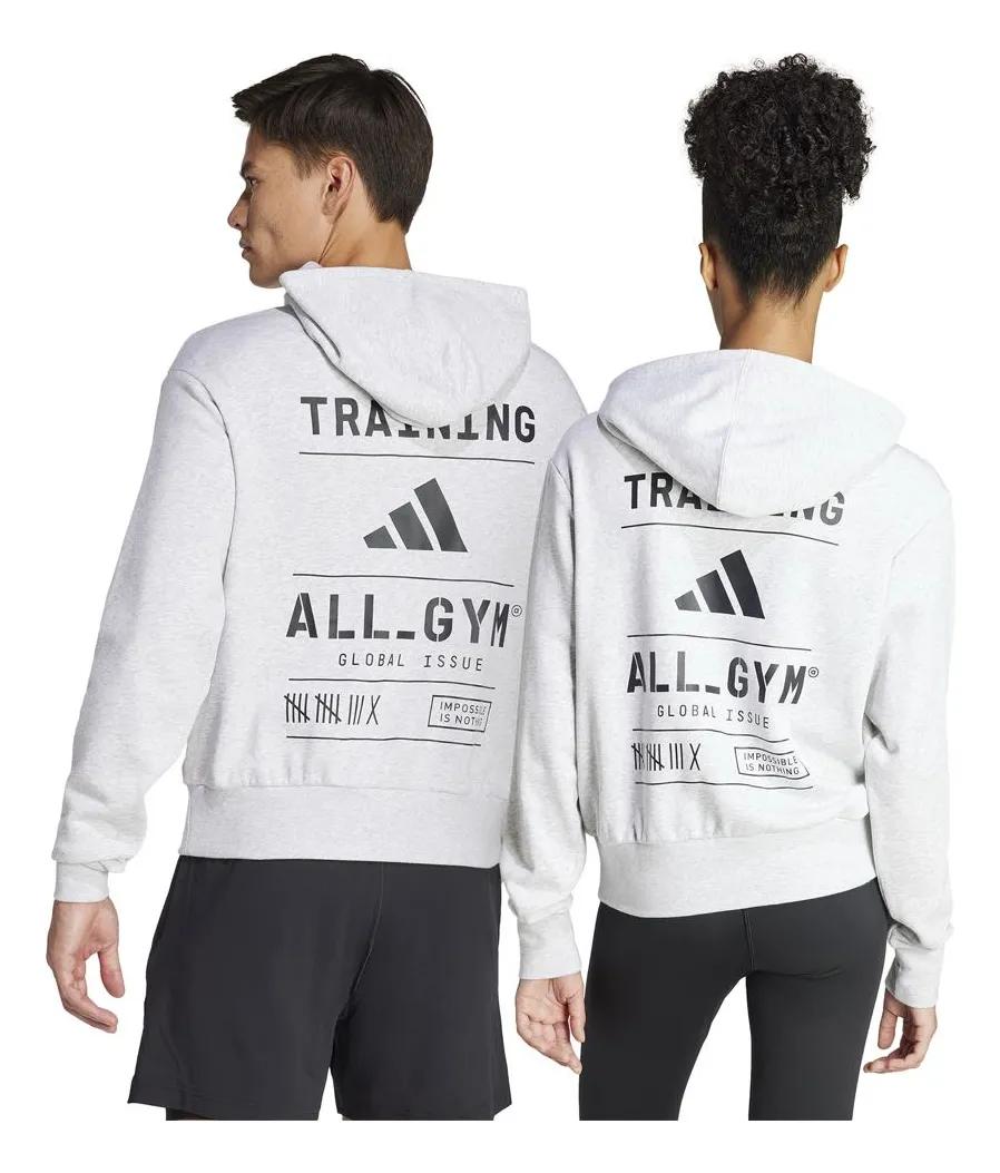 SUDADERA MUJER ADIDAS WEAR IS7104 GRIS