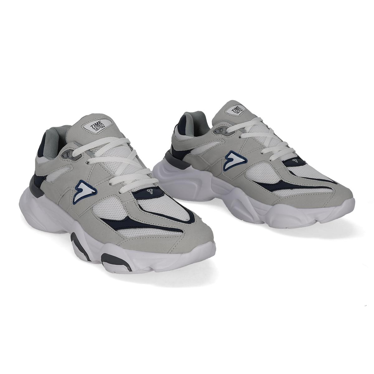 DEPORTIVO HOMBRE SPORT TIME 2513 BLANCO GRIS MARINO-OFERTA