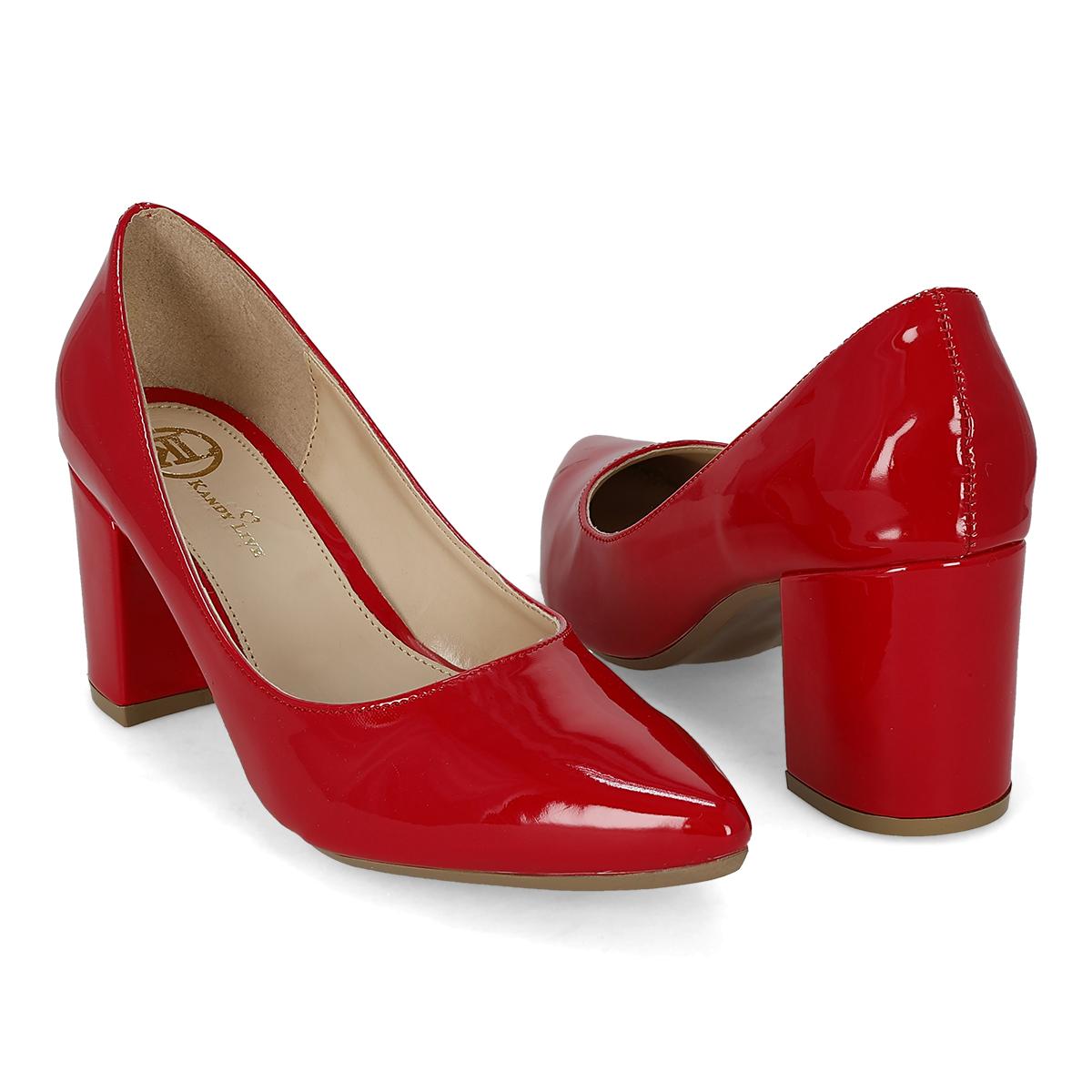 ZAPATILLA TACON BAJO MUJER KANDY LIVE 700 ROJO