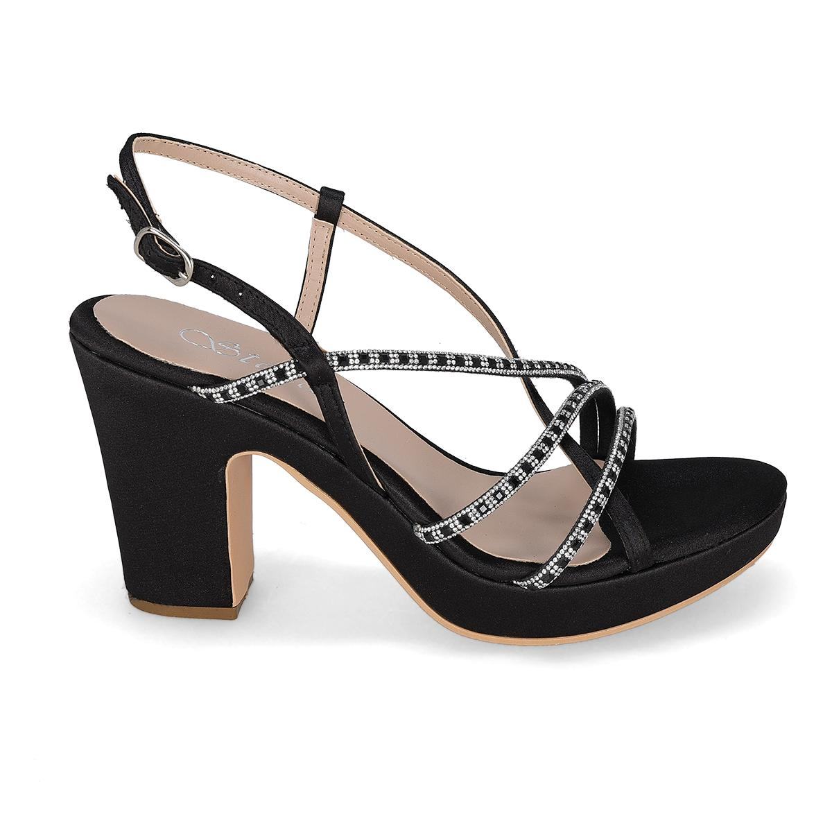ZAPATILLA DE FIESTA MUJER STELLA 33-4377 NEGRO