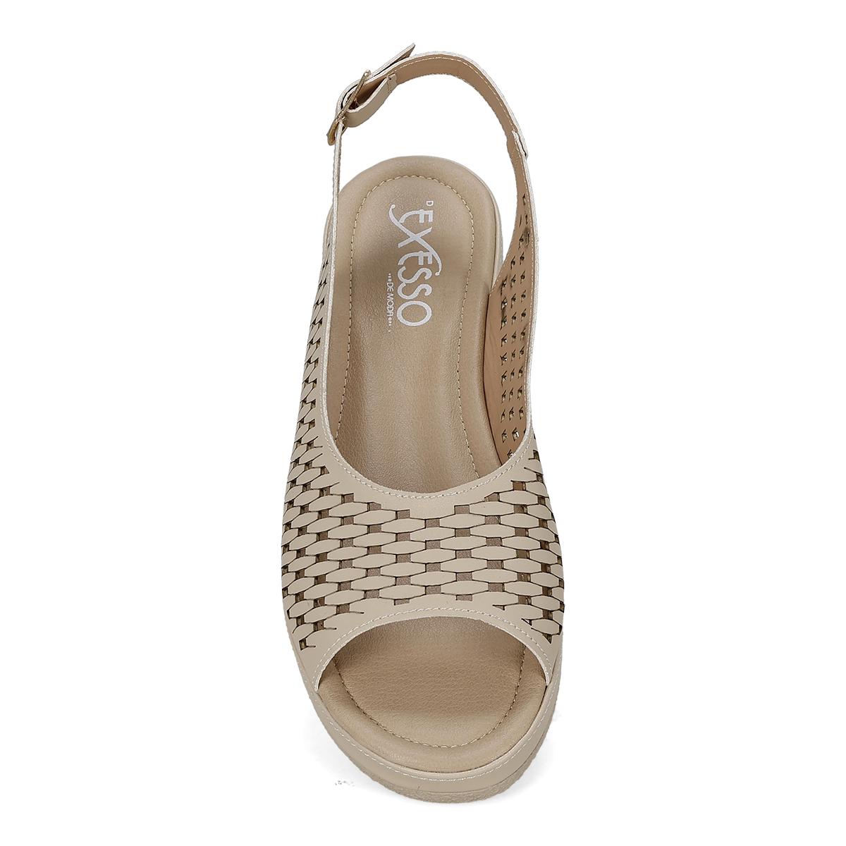 SANDALIA PISO MUJER EXESSO 1420 NUDE