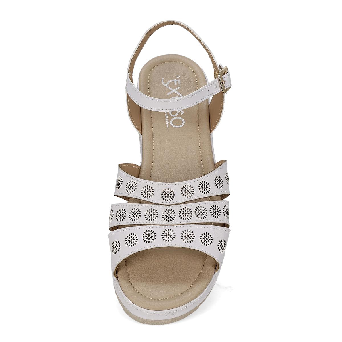 SANDALIA PISO MUJER EXESSO 1430 BLANCO