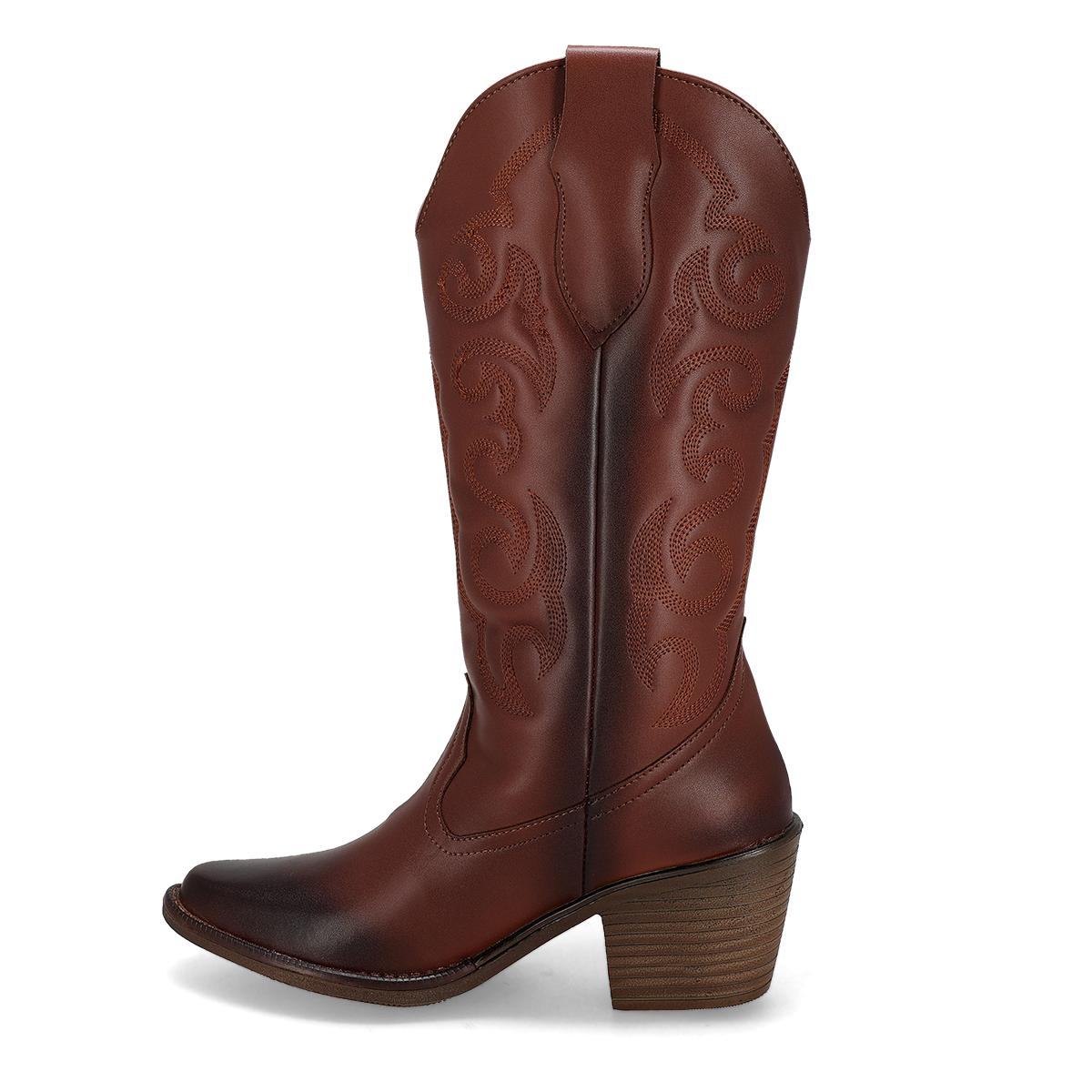 BOTA VAQUERA MUJER SHOES ART 8080 COGÑAC