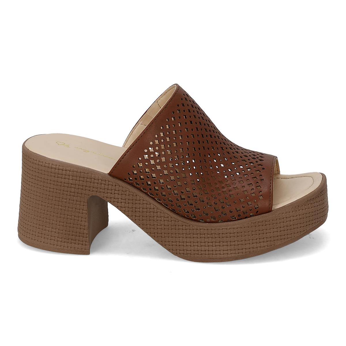 SANDALIA DE TACON MUJER MYRIAM 830 TAN