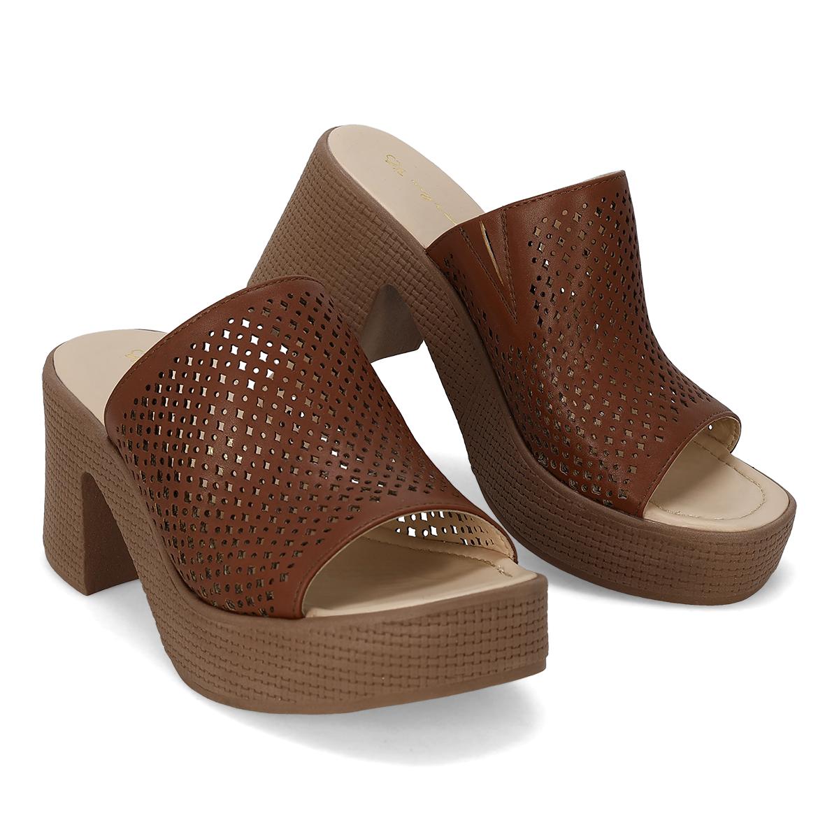 SANDALIA DE TACON MUJER MYRIAM 830 TAN