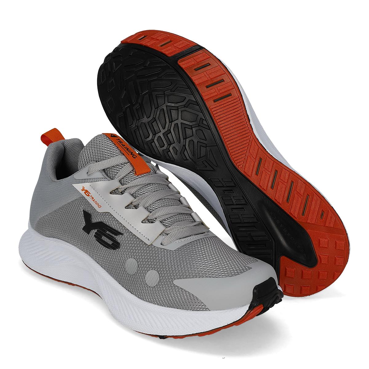 DEPORTIVO HOMBRE Y-6 895 PLATA NARANJA