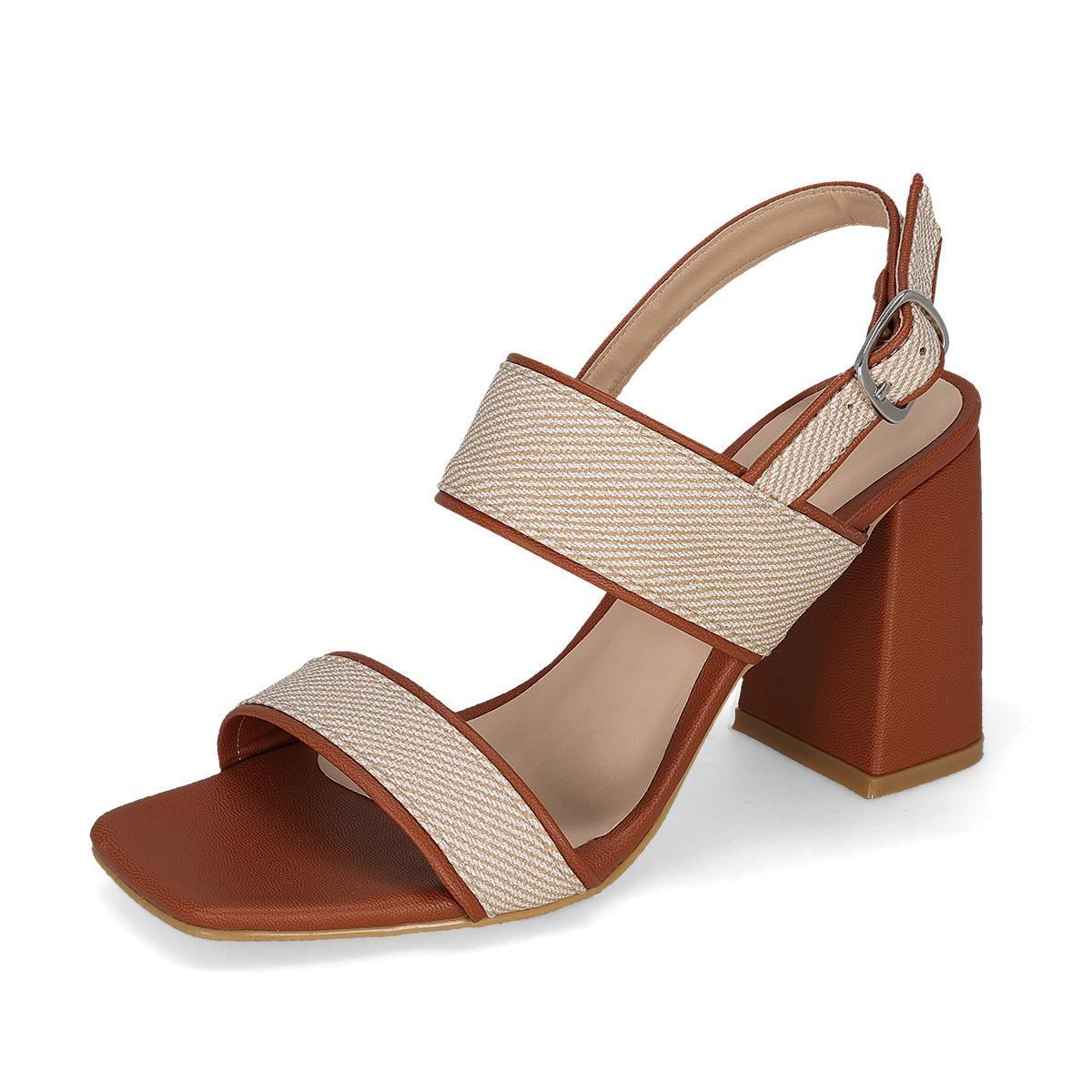 SANDALIA DE TACON MUJER MOA VOGE 338 CAFE