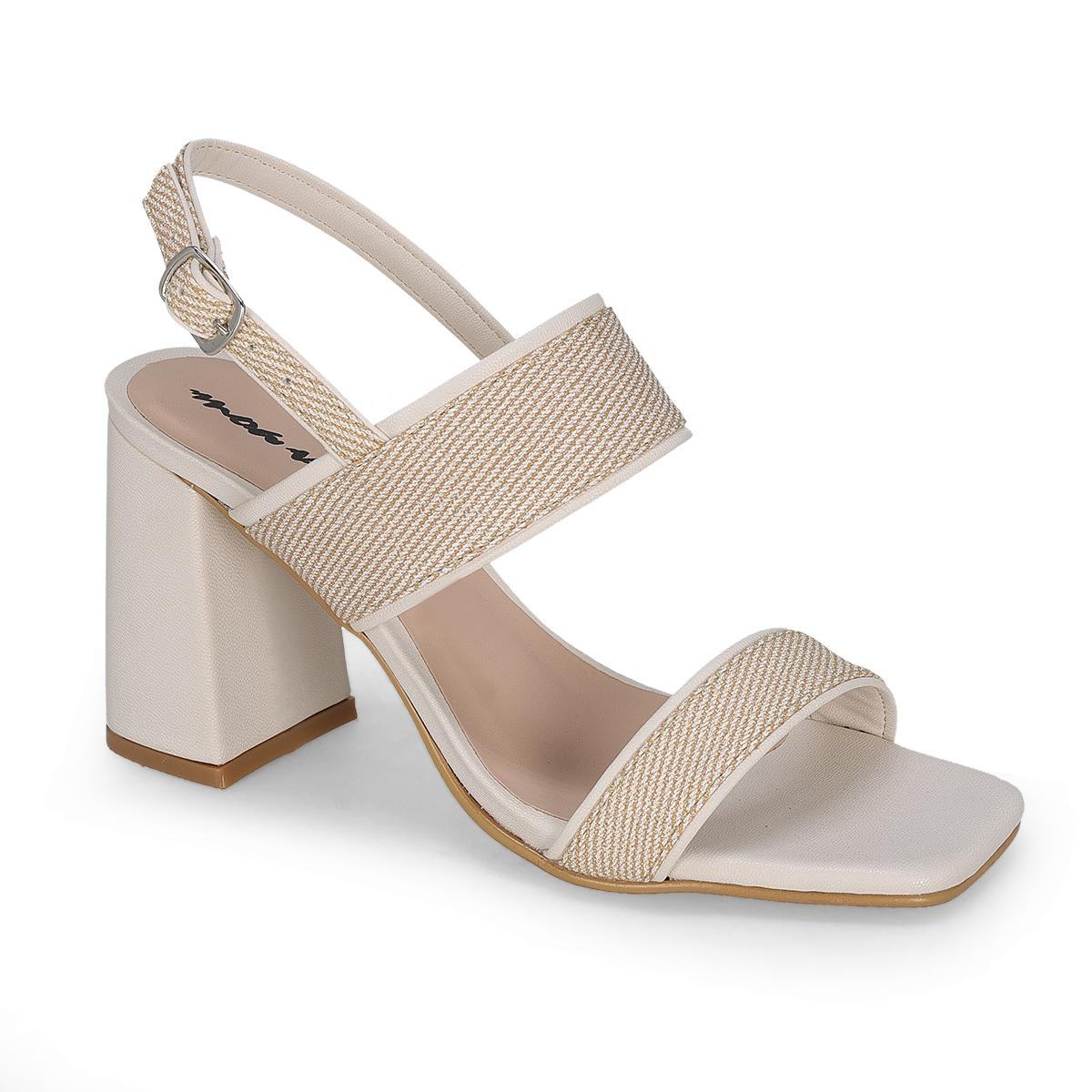 SANDALIA DE TACON MUJER MOA VOGE 338 LATTE