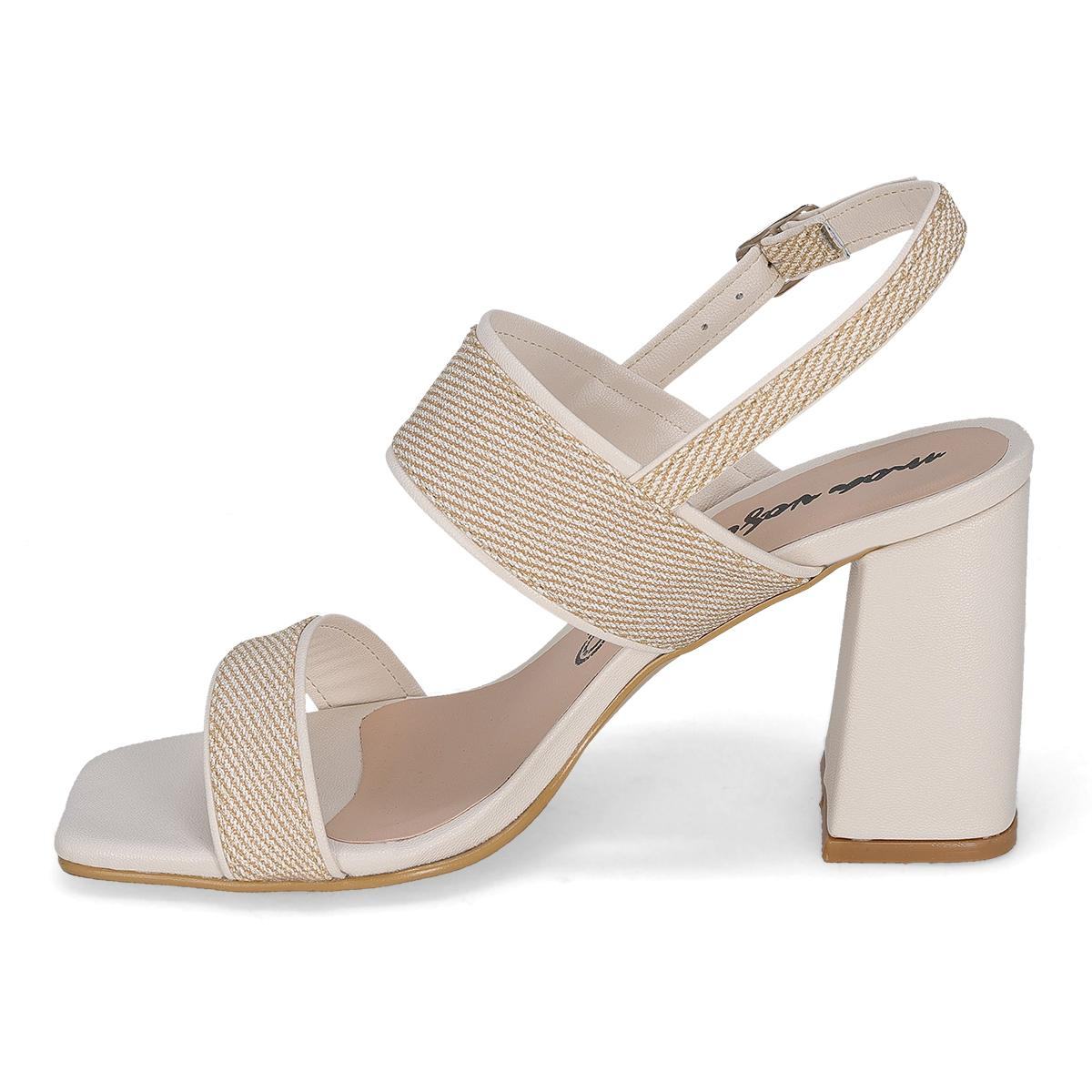 SANDALIA DE TACON MUJER MOA VOGE 338 LATTE