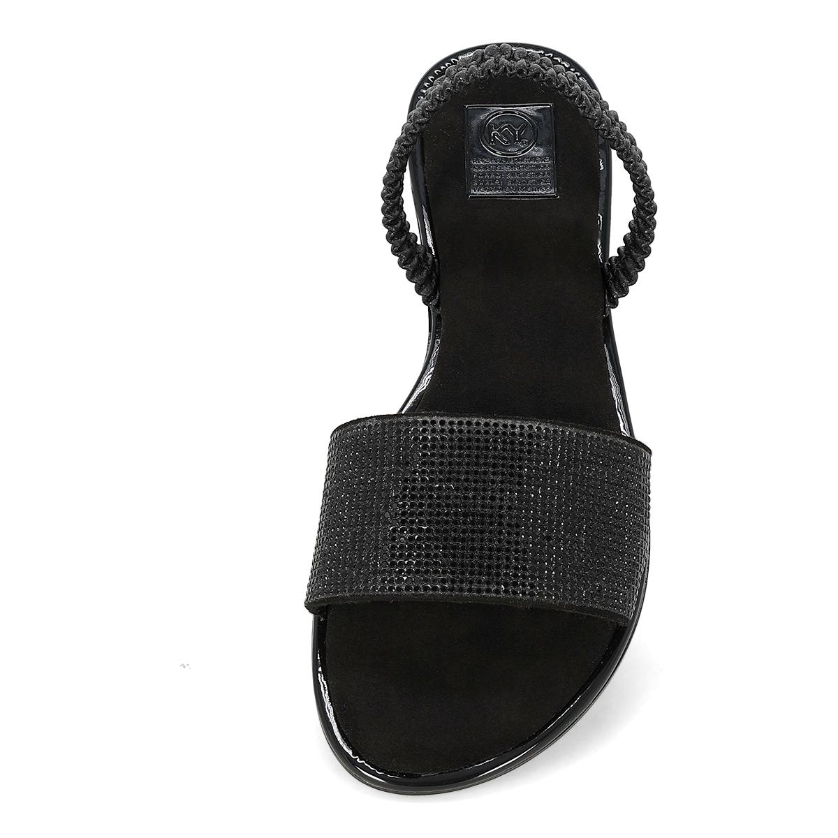 SANDALIA PISO MUJER KY 1529 NEGRO