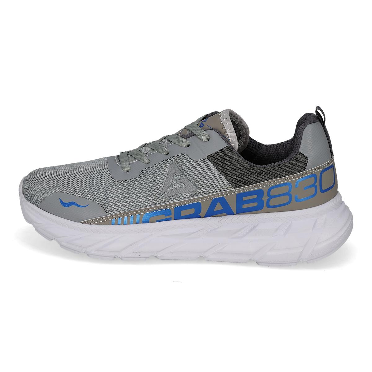 DEPORTIVO HOMBRE GRAB 830 GRIS OXFORD REY BCO