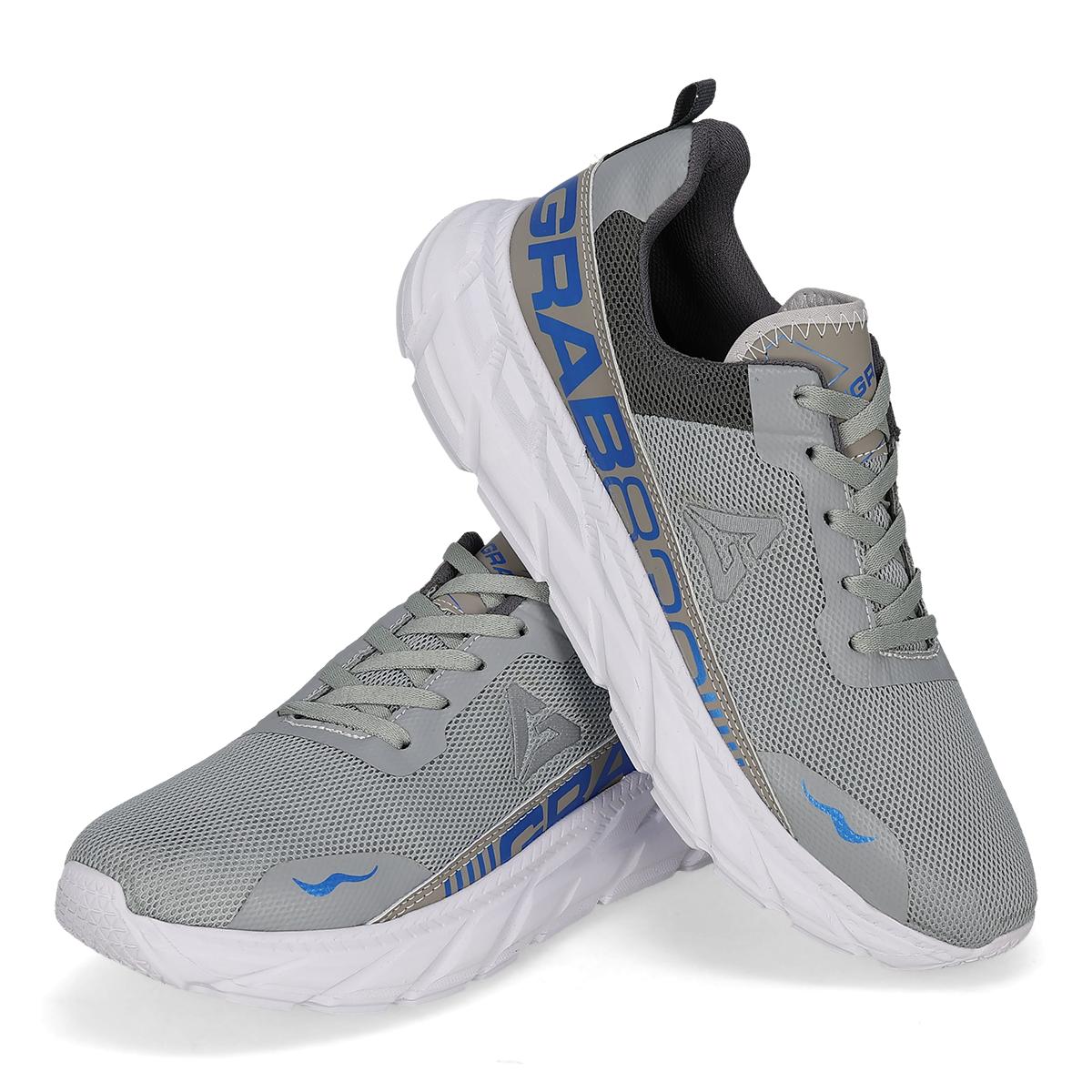 DEPORTIVO HOMBRE GRAB 830 GRIS OXFORD REY BCO