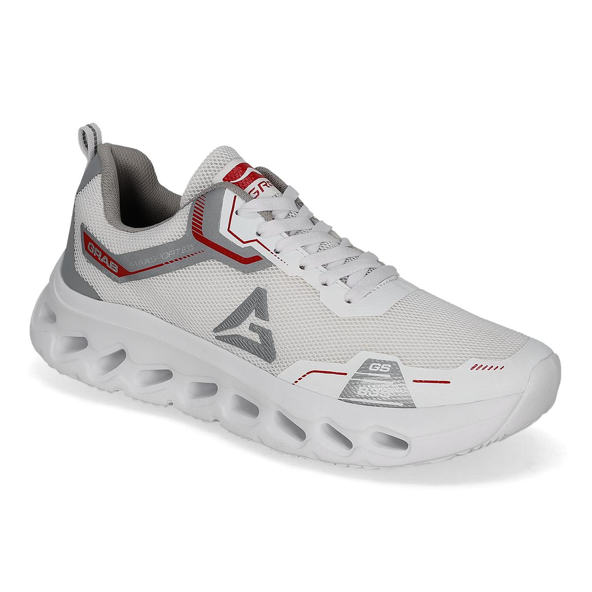DEPORTIVO HOMBRE GRAB 835 BLANCO PLATA ROJO
