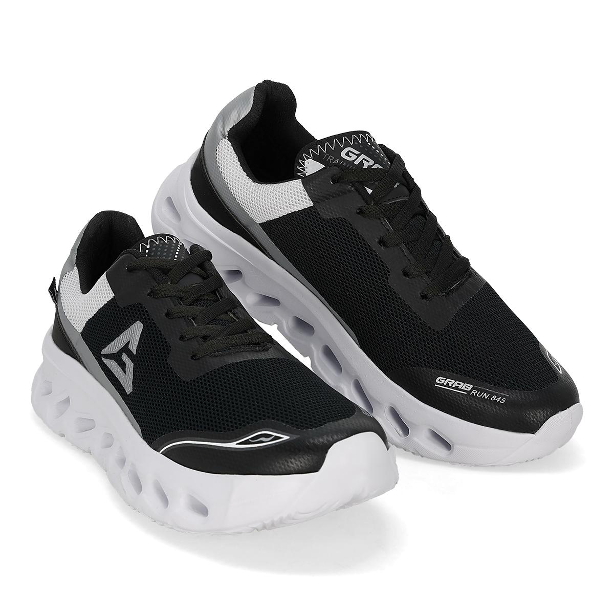 DEPORTIVO HOMBRE GRAB 845 NEGRO BLANCO PLATA