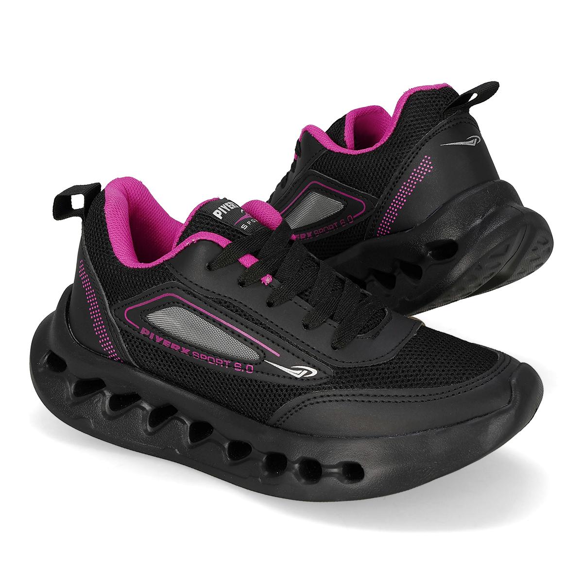 DEPORTIVO MUJER PIYERX 6.0 NEGRO/FIUSHA