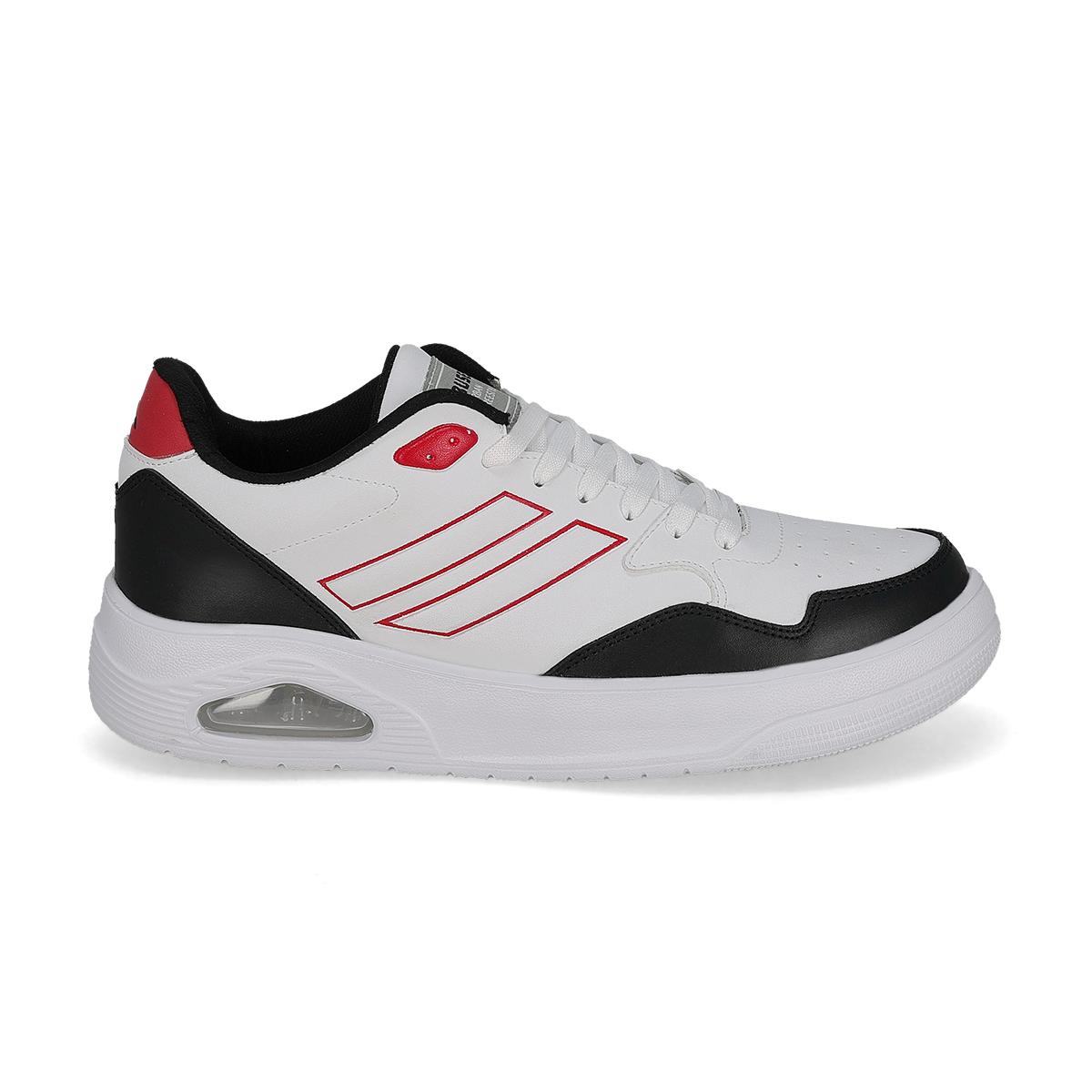 URBANO HOMBRE RUSELL 464 BLANCO NEGRO ROJO