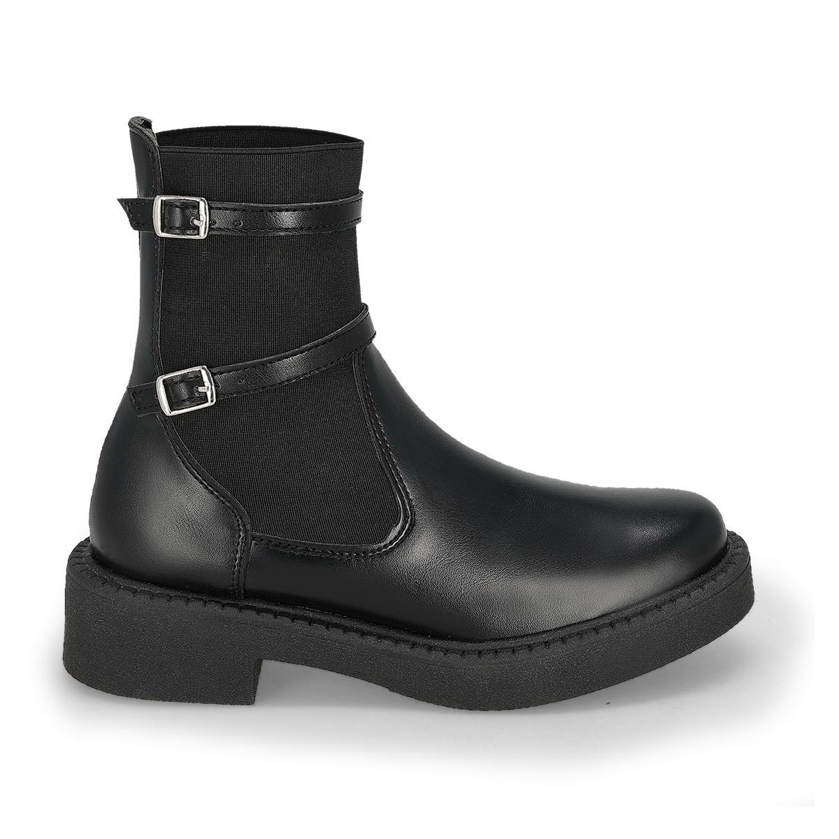 BOTÍN PISO MUJER LIZETTE SHOES 604 NEGRO