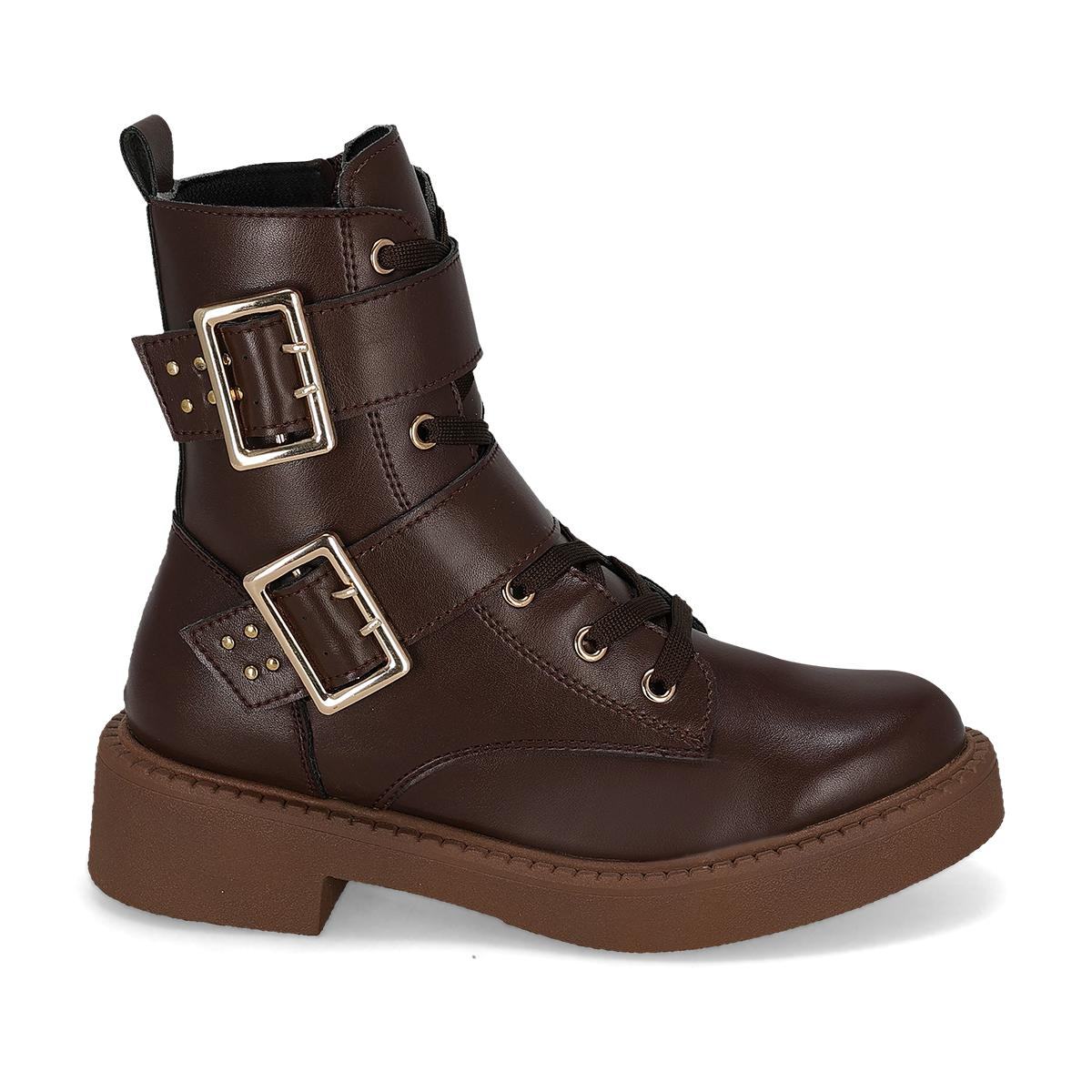BOTÍN PISO MUJER LIZETTE SHOES 603 MOKA