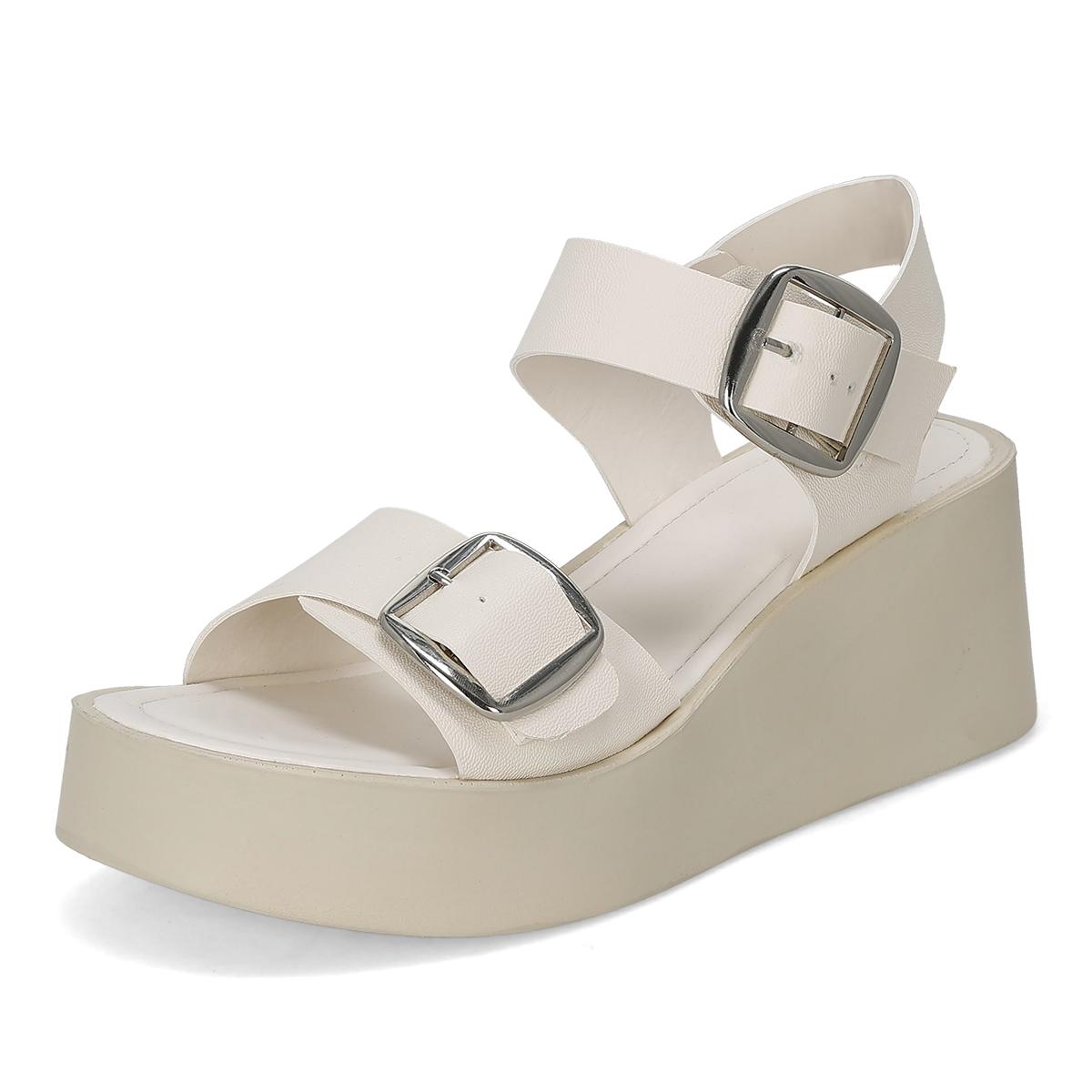 SANDALIA DE CUÑA MUJER BON WILD 2010 LATTE-OFERTA